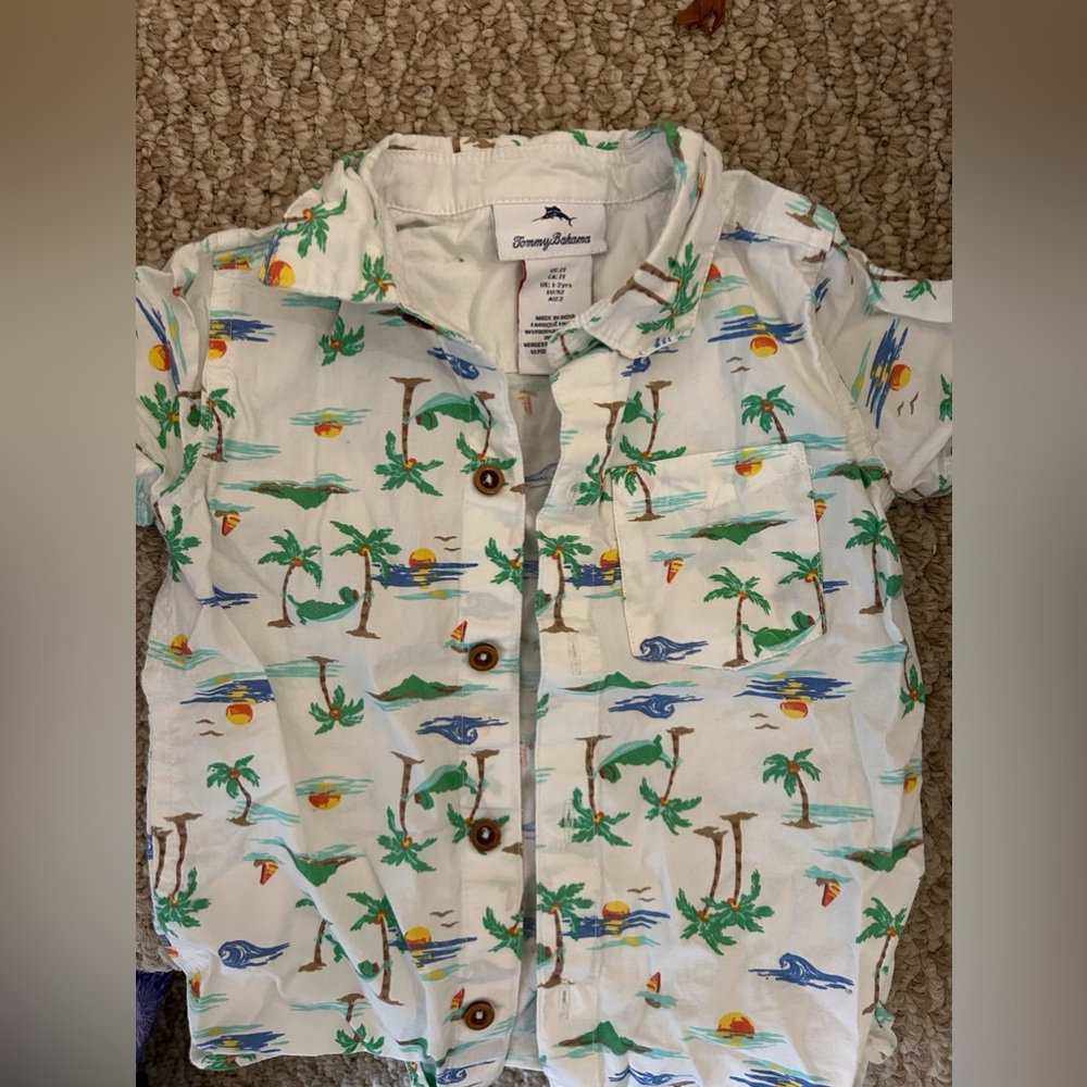 Boys Tommy Bahama shirt 2T worn twice